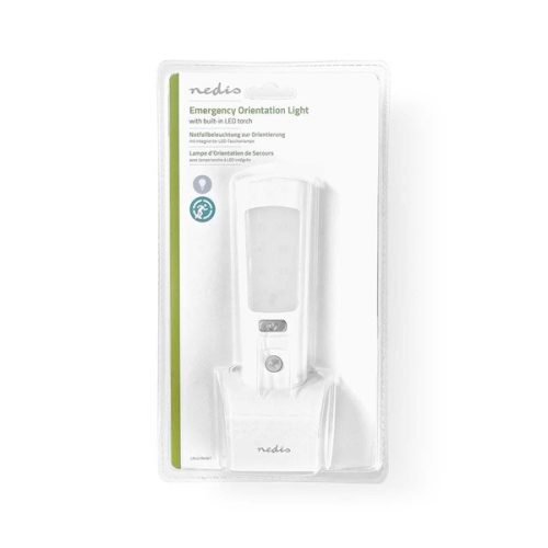 Nedis LNLGTRHWT akkumulátoros 2 az 1-ben LED elemlámpa, éjszakai irányfény, mozgásérzékelős