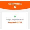 Wicked Cushions FreeZe for Logitech G733 fejhallgató párna, fekete