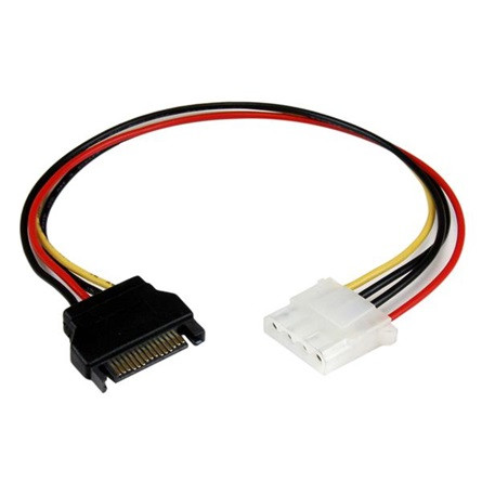 StarTech SATA Power 15pin -> Molex Power 4pin M/F tápkábel 0.3m