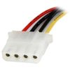 StarTech SATA Power 15pin -> Molex Power 4pin M/F tápkábel 0.3m