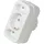 LogiLink Socket Adapter, 2x Euro and 1x Schuko, White