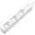 LogiLink Socket outlet 3-way, slim, 1.5m, white