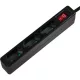 Logilink Outlet Strip, 3 Euro sockets, w. switch, black