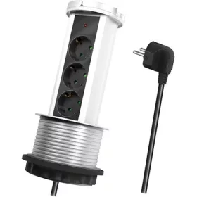   LogiLink LPS235A 3db villásdugó CEE 7/3 elosztó 1.8m fekete-fehér