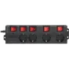 LogiLink LPS251 4db villásdugó CEE 7/3 elosztó 1.5m fekete