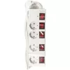 LogiLink LPS252 4db villásdugó CEE 7/3 elosztó 1.5m fehér