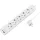 Logilink Aljzat 5-utas + kapcsoló, 5x CEE 7/3, 1x USB-A, 1x USB-C, 1,5 m, fehér