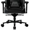 LORGAR Base 311, Gaming chair, PU eco-leather, 1.8 mm metal frame, multiblock mechanism, 4D armrests, 5 Star aluminium base, Class-4 gas lift, 75mm PU casters, Black + grey