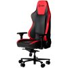 LORGAR Base 311, Gaming chair, PU eco-leather, 1.8 mm metal frame, multiblock mechanism, 4D armrests, 5 Star aluminium base, Class-4 gas lift, 75mm PU casters, Black + red