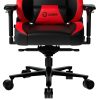 LORGAR Base 311, Gaming chair, PU eco-leather, 1.8 mm metal frame, multiblock mechanism, 4D armrests, 5 Star aluminium base, Class-4 gas lift, 75mm PU casters, Black + red