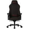 LORGAR Ace 422, Gaming chair, Anti-stain durable fabric, 1.8 mm metal frame, multiblock mechanism, 4D armrests, 5 Star aluminium base, Class-4 gas lift, 75mm PU casters, Black + red