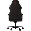 LORGAR Ace 422, Gaming chair, Anti-stain durable fabric, 1.8 mm metal frame, multiblock mechanism, 4D armrests, 5 Star aluminium base, Class-4 gas lift, 75mm PU casters, Black + red