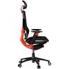 LORGAR Grace 855, Gaming chair, Mesh material, aluminium frame, multiblock mechanism, 3D armrests, 5 Star aluminium base, Class-4 gas lift, 60mm PU casters, Red + black