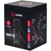 LORGAR Soner 313, Gaming Microphones, Black, USB condenser microphone with Volume Knob & Echo Kob, including 1x Microphone, 1 x 2.5M USB Cable, 1 x Tripod Stand, 1 x User Manual, body size: Φ4...