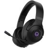 Lorgar Noah 701, gaming headset with microphone, 2.4G+ BT 5.0 Realtek 8763, battery 1000mAh, type-C charging cable 0.8m, audio cable 1.5m, size:195*185*80mm, 0.28kg. Black