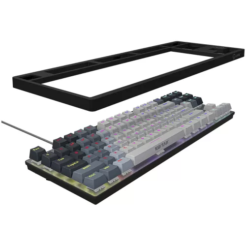 LORGAR Azar 514TKL, Wired RGB mechanical gaming keyboard, white, EN layout