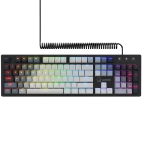   LORGAR Azar 514, Wired mechanical gaming keyboard, RGB backlight, 1680000 colour variations, 18 modes, keys number: 104, 50M clicks, linear dream switches, spring cable up to 3.4m, ABS plastic...