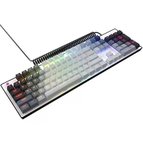 LORGAR Azar 514, Wired mechanical gaming keyboard, RGB backlight, 1680000 colour variations, 18 modes, keys number: 104, 50M clicks, linear dream switches, spring cable up to 3.4m, ABS plastic...