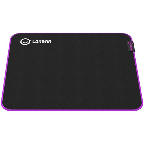 Lorgar Main 313, Gaming mouse pad, High-speed surface, Purple anti-slip rubber base, size: 360mm x 300mm x 3mm, weight 0.195kg