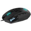 LORGAR Stricter 579, gaming mouse, 9 programmable buttons, Pixart PMW3336 sensor, DPI up to 12 000, 50 million clicks buttons lifespan, 2 switches, built-in display, 1.8m USB soft silicone cab...