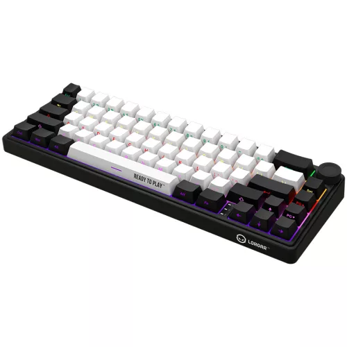 LORGAR KBP70MW, Wireless 65% Mechanical Gaming Keyboard Pro, Black/red, EN layout