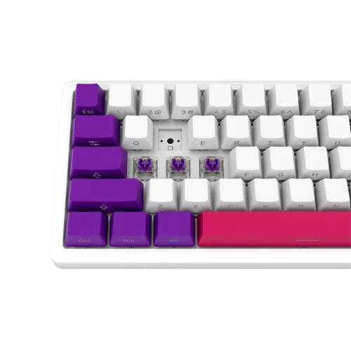 LORGAR KBP70MW, Wireless 65% Mechanical Gaming Keyboard Pro, White, EN layout