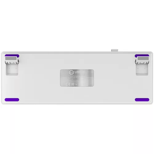 LORGAR KBP70MW, Wireless 65% Mechanical Gaming Keyboard Pro, White, EN layout