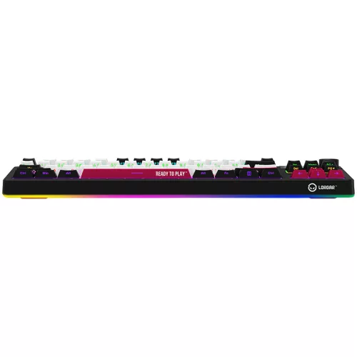 LORGAR KBP70TKLW, Wireless TKL Mechanical Gaming Keyboard Pro, Black/red, EN layout