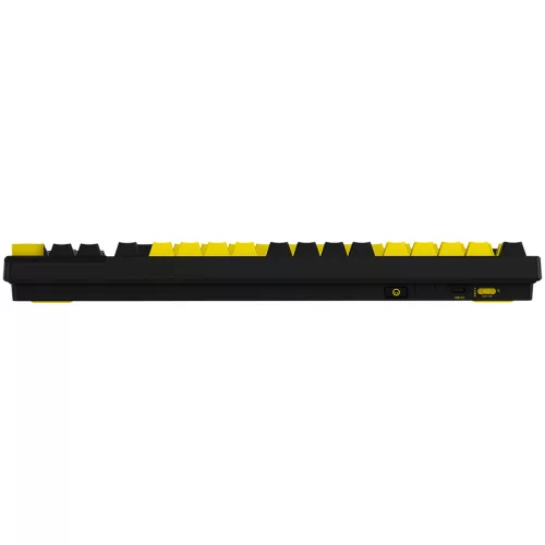 LORGAR KBP70TKLW, Wireless TKL Mechanical Gaming Keyboard Pro, Black/yellow, EN layout