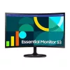 Samsung LS24D360GAUXEN 24" FHD 100Hz ívelt Essential S3 Monitor