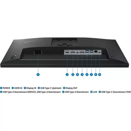 SMG MON SAMSUNG IPS 100Hz monitor 24" S43UF, 1920x1080, 16:9, 300cd/m2, 5ms, DisplayPort/HDMI/USB-C/LAN, Pivot