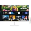 SMG MON SAMSUNG SMART IPS monitor 27" M5, 1920x1080, 16:9, 250cd/m2, 5ms, 2xHDMI/2xUSB/WiFi/Bluetooth, hangszóró, fehér