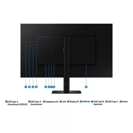 SMG MON SAMSUNG VA monitor 32" S80UD, 4K 3840x2160, 16:9, 350cd/m2, 5ms, DisplayPort/HDMI/3xUSB/USB-C/LAN, Pivot