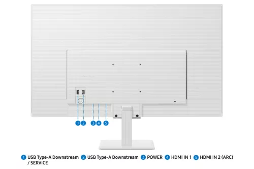 SMG MON SAMSUNG SMART VA monitor 32" M5, 1920x1080, 16:9, 250cd/m2, 4ms, 2xHDMI/2xUSB/WiFi/Bluetooth, hangszóró, fehér