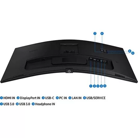 Samsung Monitor 34" - S34C652UAU (VA, 3440x1440, 21:9, UWQHD, 100Hz, 350cd/m2, 5ms, Pivot, Ívelt)