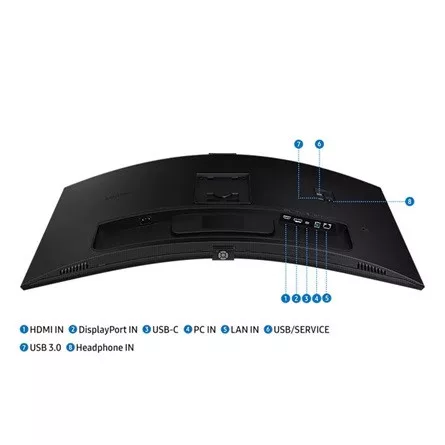 Samsung Monitor 34" - S34C652VAU (VA, 3440x1440, 21:9, UWQHD, 100Hz, 350cd/m2, 5ms, Pivot, Ívelt)