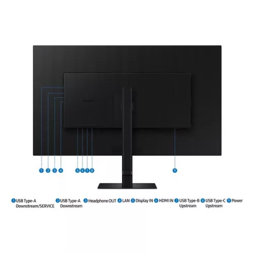 SMG MON SAMSUNG VA monitor 37" S80UD, 3840x2160, 16:9, 350cd/m2, 5ms, HDMI/DisplayPort/3xUSB/USB-C/LAN