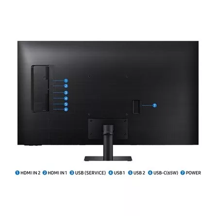 SMG MON SAMSUNG Smart VA 43" monitor M7, 3840x2160, 16:9, 300cd/m2, 4ms, 2xHDMI/3xUSB/USB-C/WiFi/Bluetooth, hangszóró