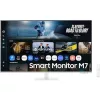 SMG MON SAMSUNG AI SMART VA monitor 43" M7, 3840x2160, 16:9, 300cd/m2, 4ms, 2xHDMI/3xUSB/USB-C/WiFi/Bluetooth, hangszóró, fehér