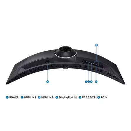 Samsung Monitor 49" - S49CG950EU (VA, 5120x1440, 32:9, DQHD, 240HZ, 450cd/m2, 1ms, Ívelt)