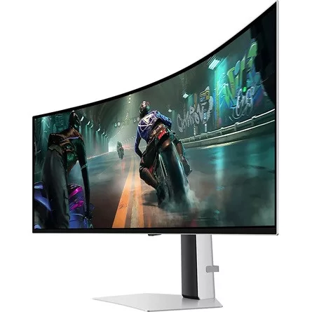 SMG MON SAMSUNG Ívelt Gaming 144Hz OLED monitor 49" G91SD, 5120x1440, 32:9, 250cd/m2, 0.03ms, HDMI/Micro HDMI/DP