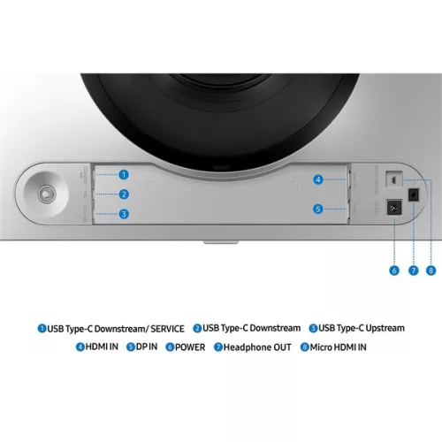 SMG MON SAMSUNG Ívelt Gaming 144Hz OLED monitor 49" G91SD, 5120x1440, 32:9, 250cd/m2, 0.03ms, HDMI/Micro HDMI/DP