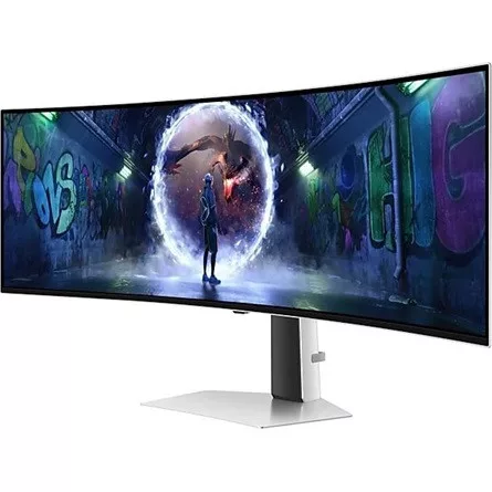 SMG MON SAMSUNG Ívelt Gaming 240Hz OLED monitor 49" G93SD, 5120x1440, 32:9, 250cd/m2, 0.03ms, HDMI/MicroHDMI/DP
