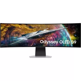   Samsung Monitor 49" - S49DG950SU (OLED, 5120x1440, 32:9, DQHD, 240HZ, 250cd/m2, 0,03ms, Ívelt)