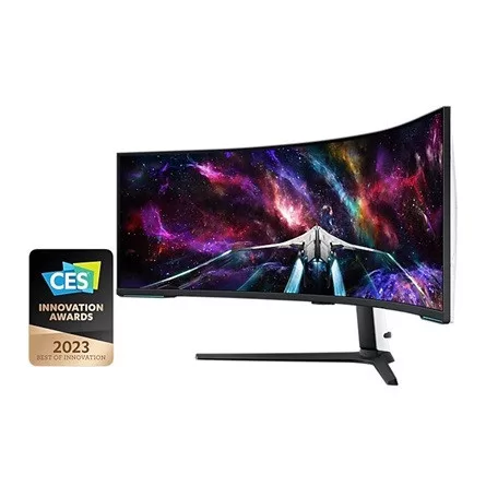 Samsung Monitor 57" - S57CG952NU (VA, 7680x2160, 32:9, DUHD, 240HZ, 1000cd/m2, 1ms, Ívelt)