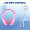 LAMAX BaseKid1 pink Gyerek Bluetooth fejhallgató rózsaszín