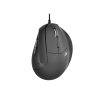 Bluestork Egér - M-W-ERGO (Ergonomic, Rechargeable, 2.4G, 7200 DPI, optikai, fekete)