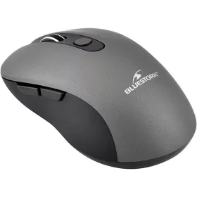   Bluestork Vezeték nélküli Egér - M-WL-OFF60-GREY (1600 DPI, 6 gomb, optikai, szürke)