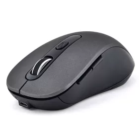  Bluestork Vezeték nélküli Egér - M-WL-OFF70-GREY (Rechargeable, 1600 DPI, 6 gomb, optikai, szürke)