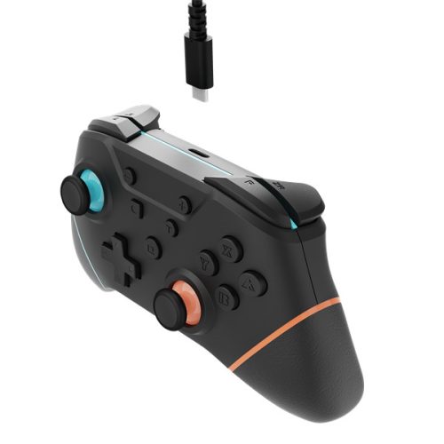 HYPERKIN ARMOR3 NUCHAMP Nintendo Switch 2/OLED/Switch Vezeték nélküli kontroller, Kék-Narancs